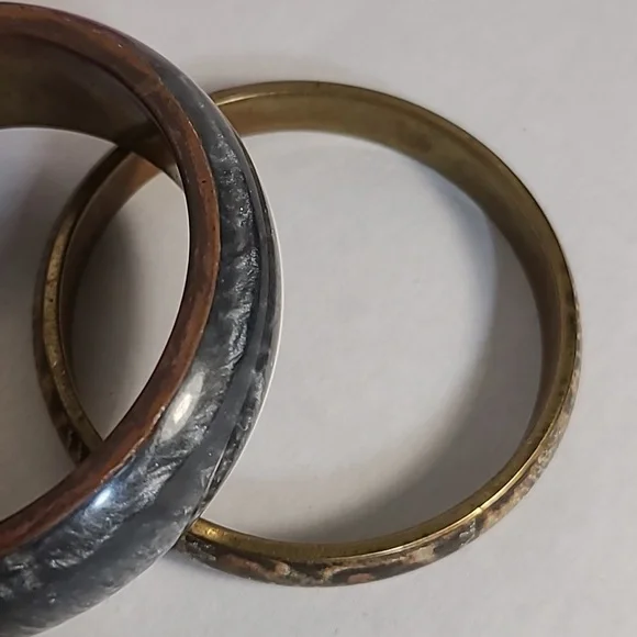 Vintage Brass Bangle Bundle - Picture 5 of 10